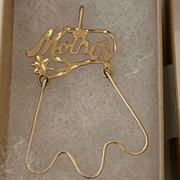 Vintage 14K Mother charm holder pendant - Picture 6 of 7
